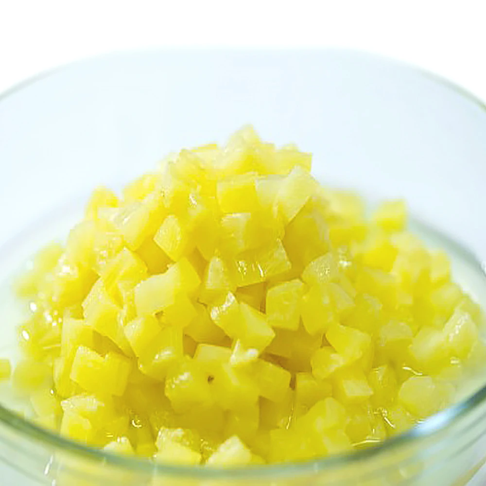 Wholesale Canned Pineapple Dice with various cut Healthy Fruit from Thailand