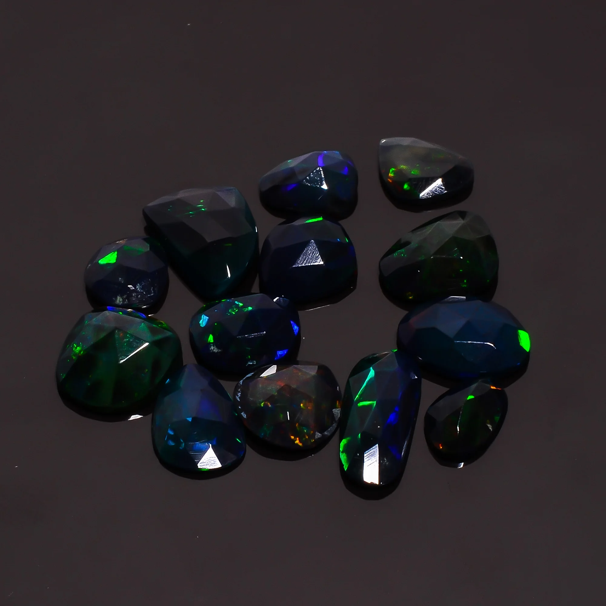 Черный Эфиопский натуральный драгоценный камень Welo черный Опал