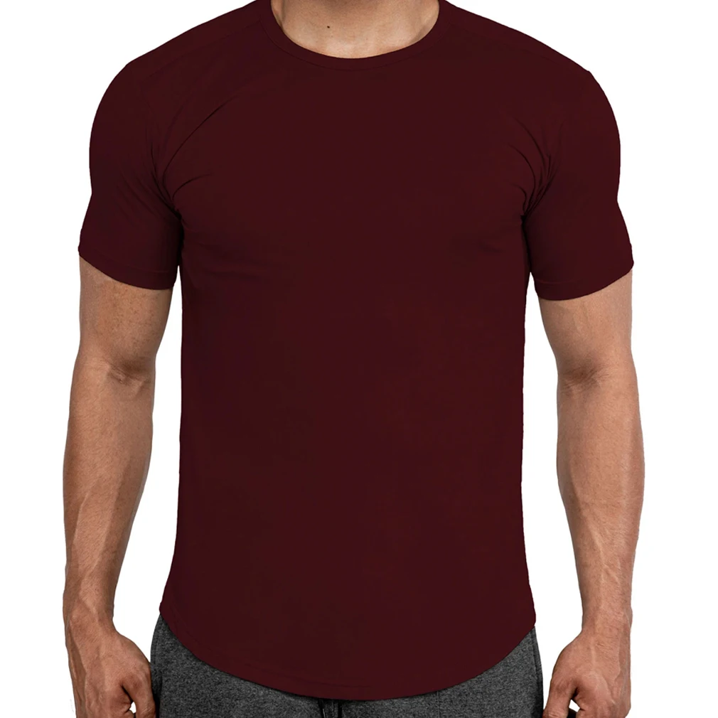 
Лидер продаж на заказ, Мужская футболка, удобные эластичные хлопковые футболки из спандекса 