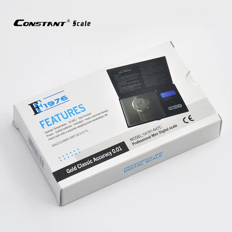 FF1976-647C 1KG/200G-0.1G/0.01G Digital Electronic Pocket weighing mini Jewelry scale High accuracy of household balance