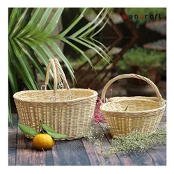 Wholesales Woven Rattan Wicker Home Storage Baskets Organization Boxes Decoration Handmade Vietnam