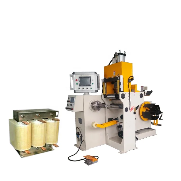 Automatic Cold Welding 200mm Width Strip Winder Transformer Foil Winding Machine