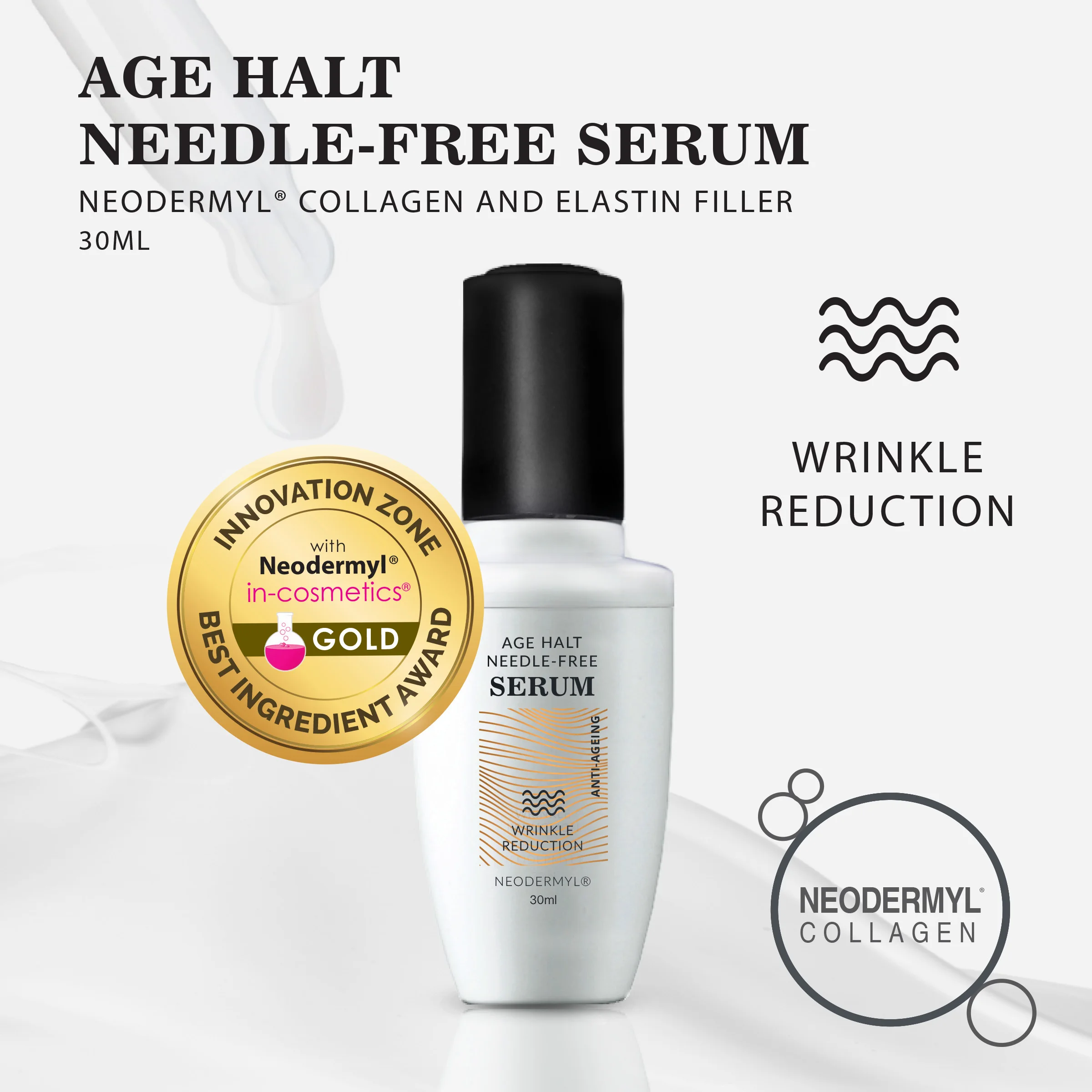 Best Award Professional Ingredients Neodermyl Collagen Best Anti Aging Serum Moisturizer Skin Care Set wrinkle prevention