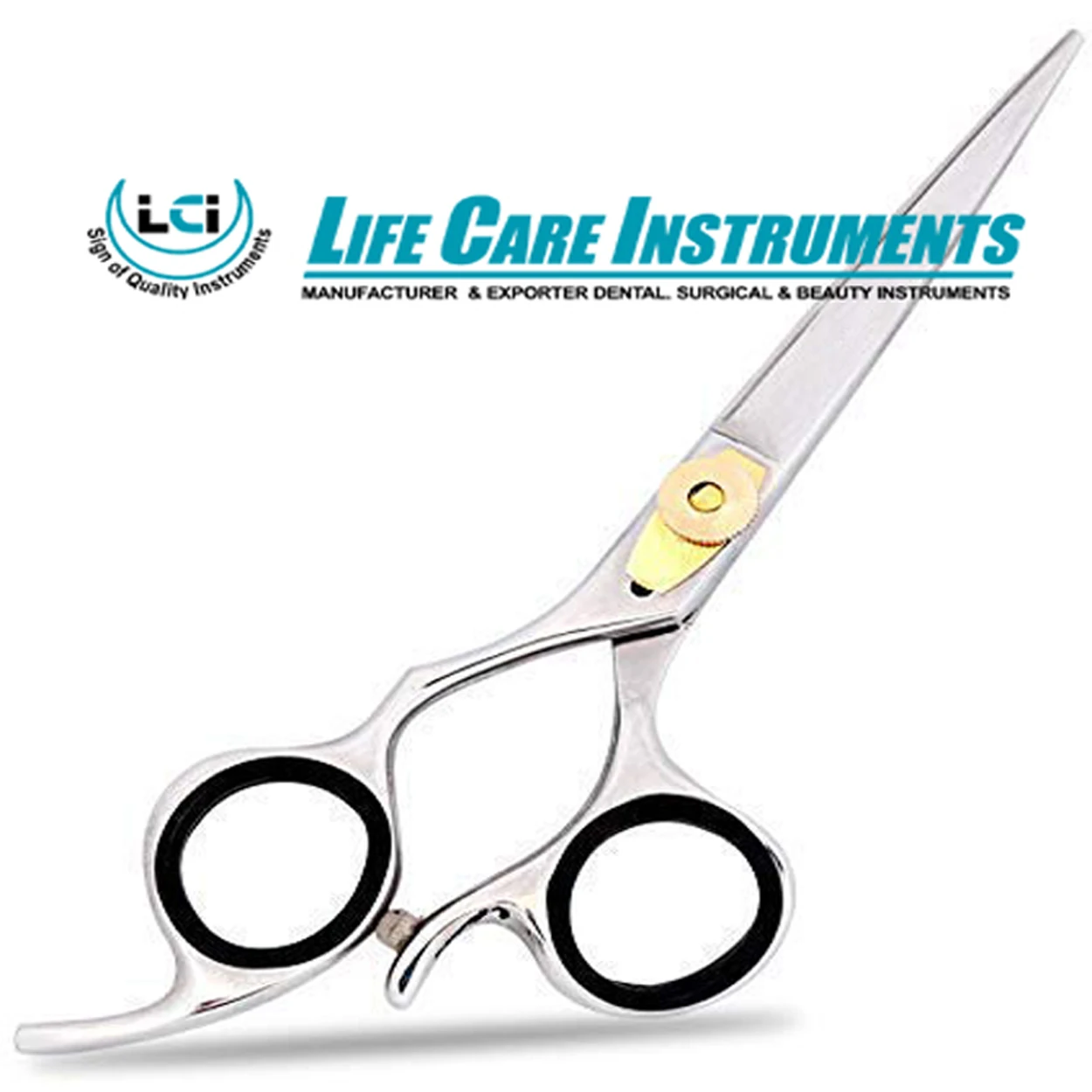 3 Rings Best High quality Hair Cutting scissors Hairdresser Barbers Scissors by Life Care Instruments