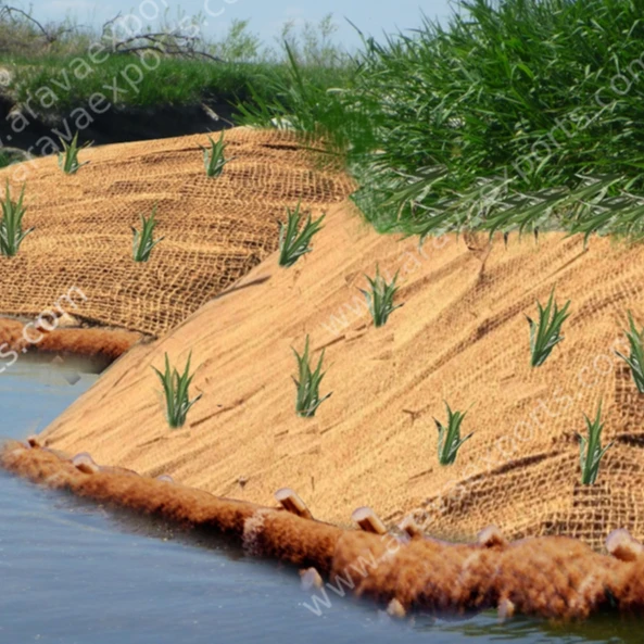 Bio-degradable Ecofriendly Geotextile Coir Nets Best Quality at Best Price