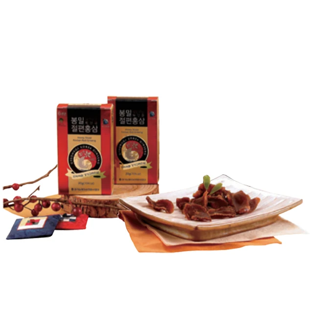 Korean K-Ginseng Gyeonggido 6 Years Panax Red Ginseng(Hongshen) Root Honey Slice (20g * 5 Packs)