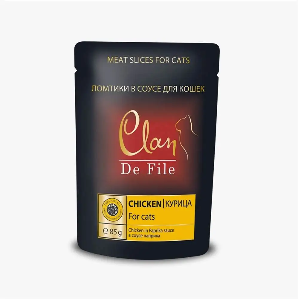 CLAN De File complete food for cats with chicken and paprika