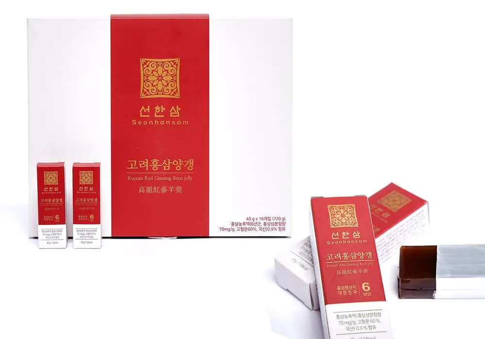 
Korean Red Ginseng Bean Jelly_ High quality Health Foods, good for VIP gift Yanggaeng Yokan 