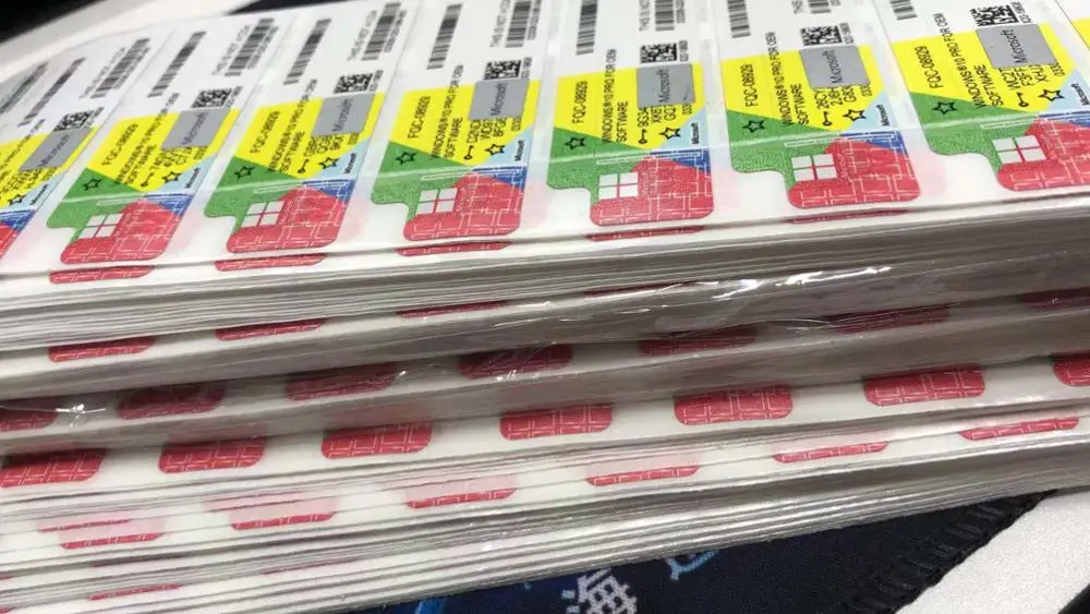 100% Working Microsoft windows 10 Pro key 64 bit DVD OEM Package windows 10 professional FPP coa sticker