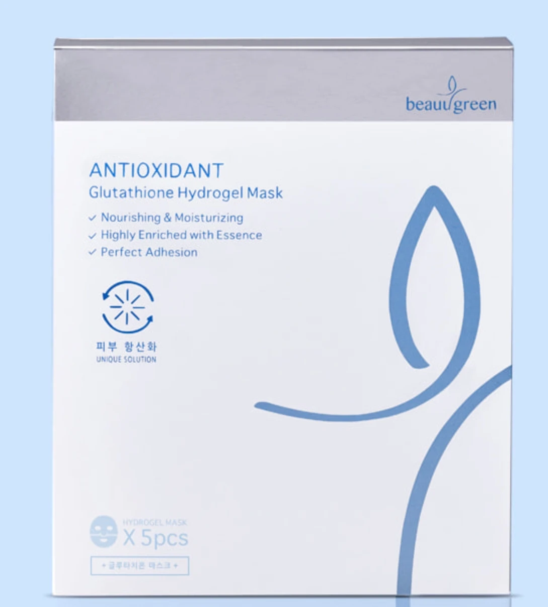  K-Beauty антиоксидант для ухода за кожей глютатион гидрогель листовая маска лица