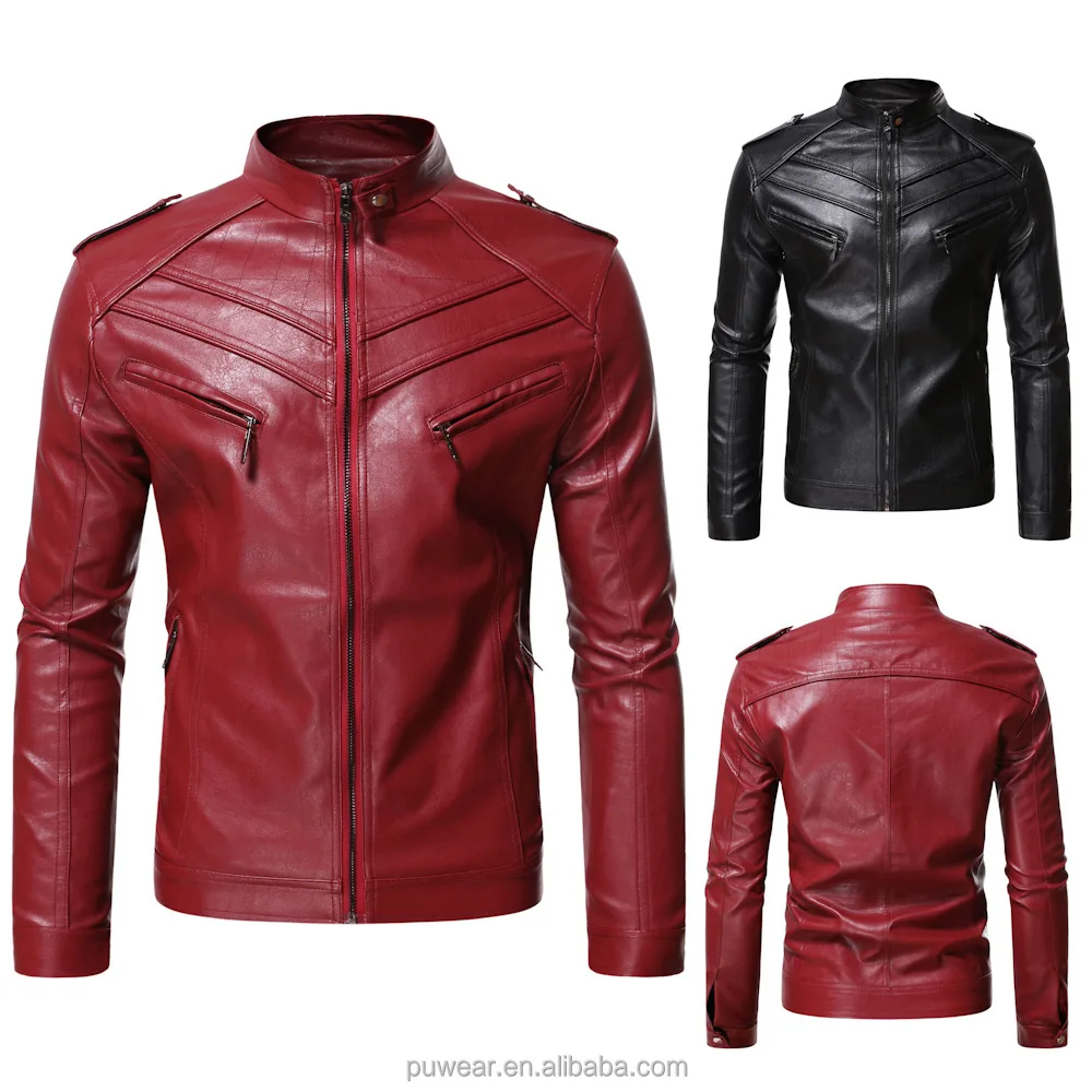 Новейший товар, отличный дизайн, мужская куртка из искусственной кожи, мужская куртка с воротником-стойкой в полоску из искусственной кожи, куртка большого размера