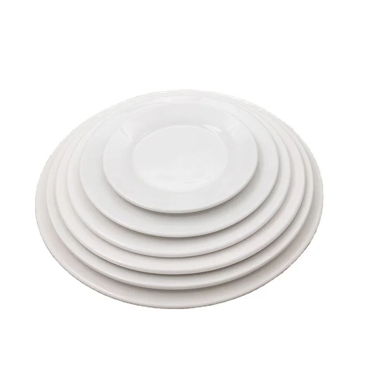 Hotel restaurant daily use high quality food contact safe new bone porcelain serving plates for weddings