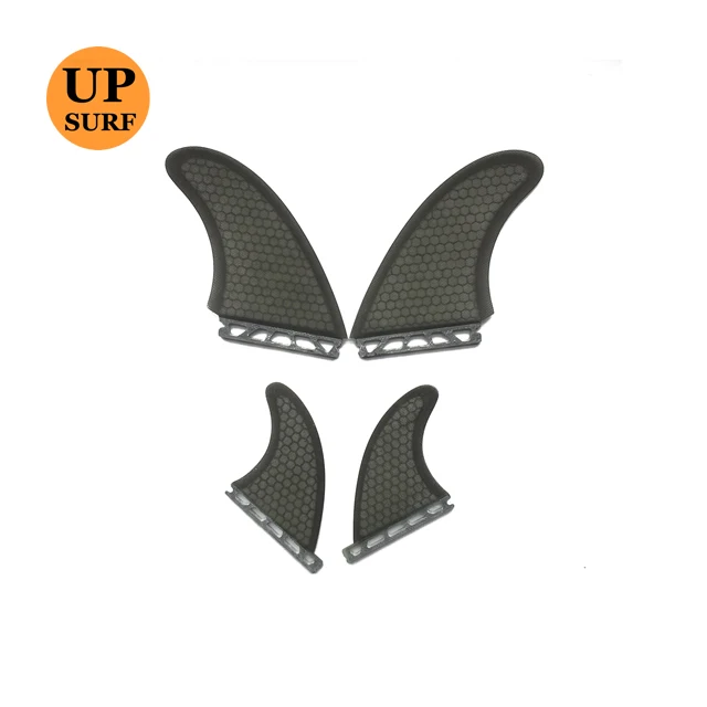 Newest surfboard fin fiberglass twin fin surfboard single tab fins TF+GX