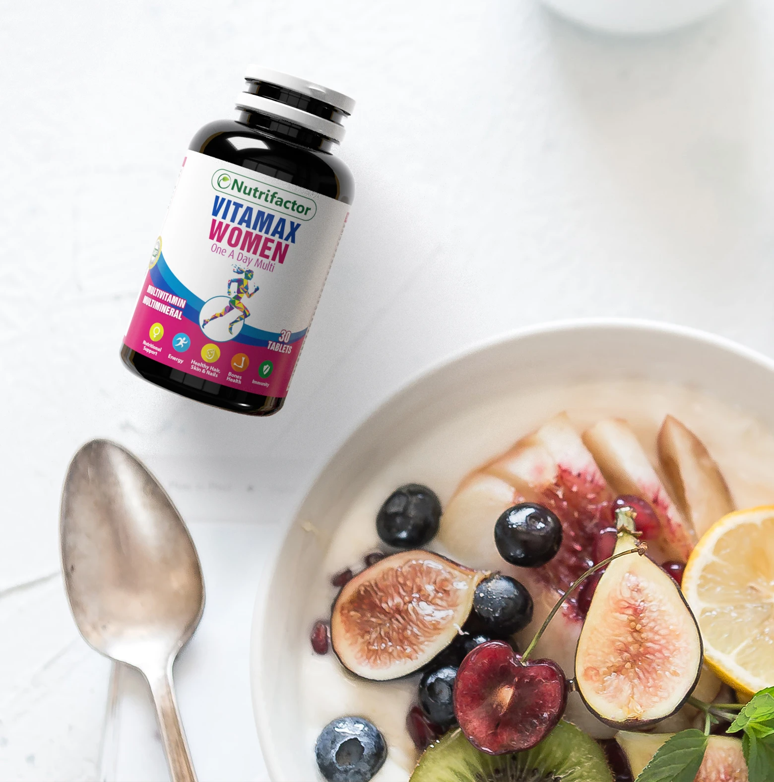 
VITAMAX WOMEN Halal Food Supplement Multivitamin Calcium Magnesium Vitamin D Multivitamin for Women Herbal Food Product 