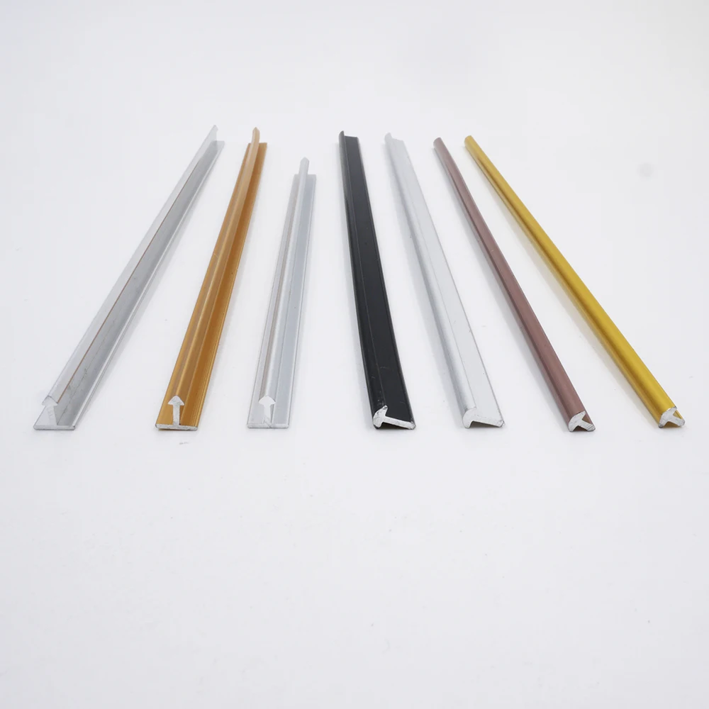 Lenwa Aluminium Factory in store profile T6,T8,T10,T12,T15,T20,T25 shape wall decoration trim