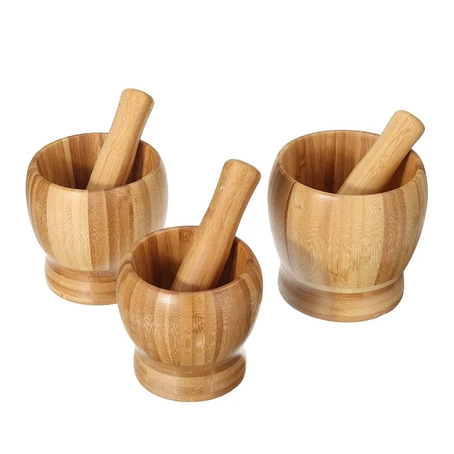 Indian Handmade Latest Design Wooden Mortar and Pestle with good price