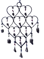 Decorative Angle Brass wall hanging wind chime with Bell For Home Decor Unique Design Brass Wind Chime