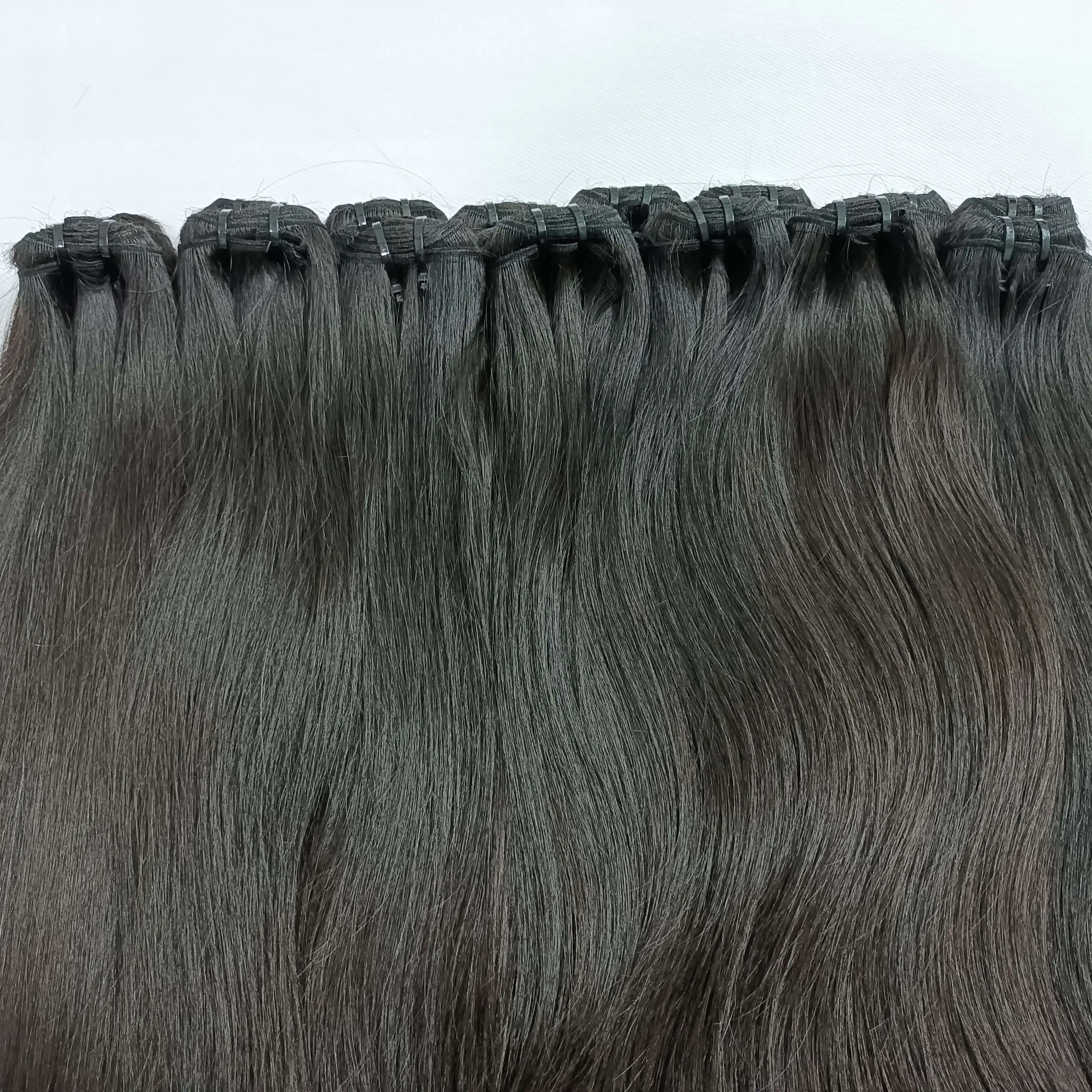 Raw Indian Temple Hair, Unprocessed Raw Virgin Cuticle Aligned Hair Vendors/bundles from India,raw Indian Hair Hair Extension