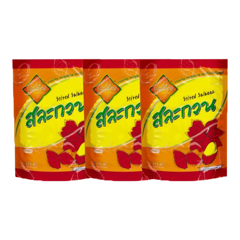 Best Selling Sweet fruit candy Stried Salaca Delicious and Good Quality From Thailand Trio set