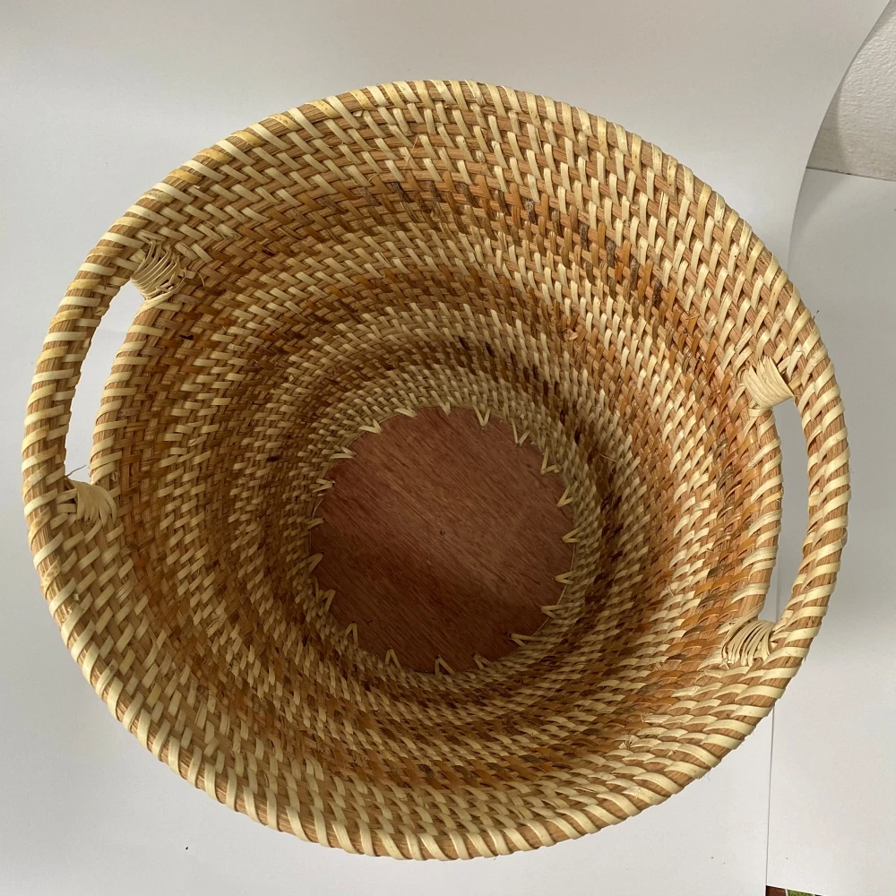Rattan Wicker Storage Basket made in Vietnam - Home Livingroom Toys Laundry Stationary Flower Pot Decorative - OEM, ODM