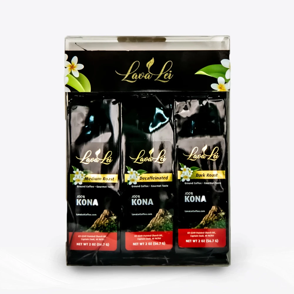 Lava Lei 100% Kona 3 Pack Variety