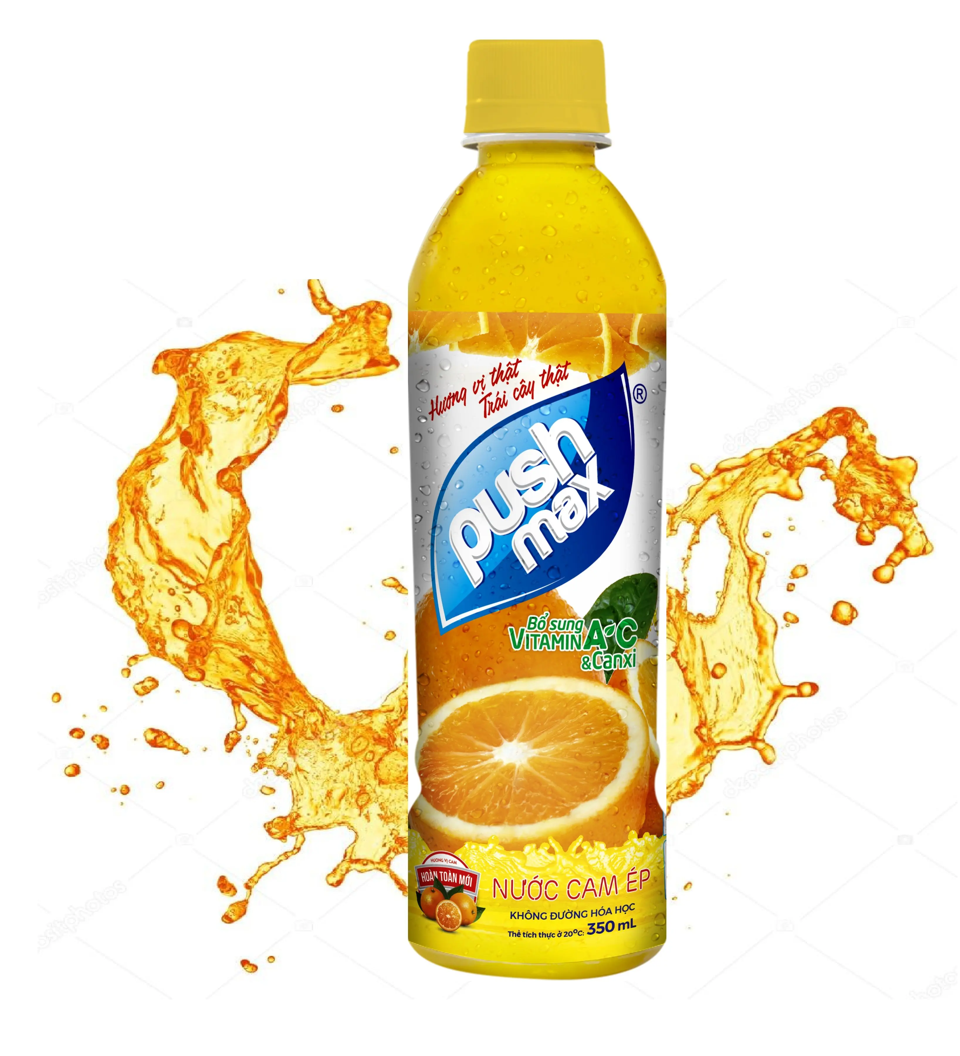 Fruit Juice 100% Juice, Orange, Strawberry, Lemon can 330ml