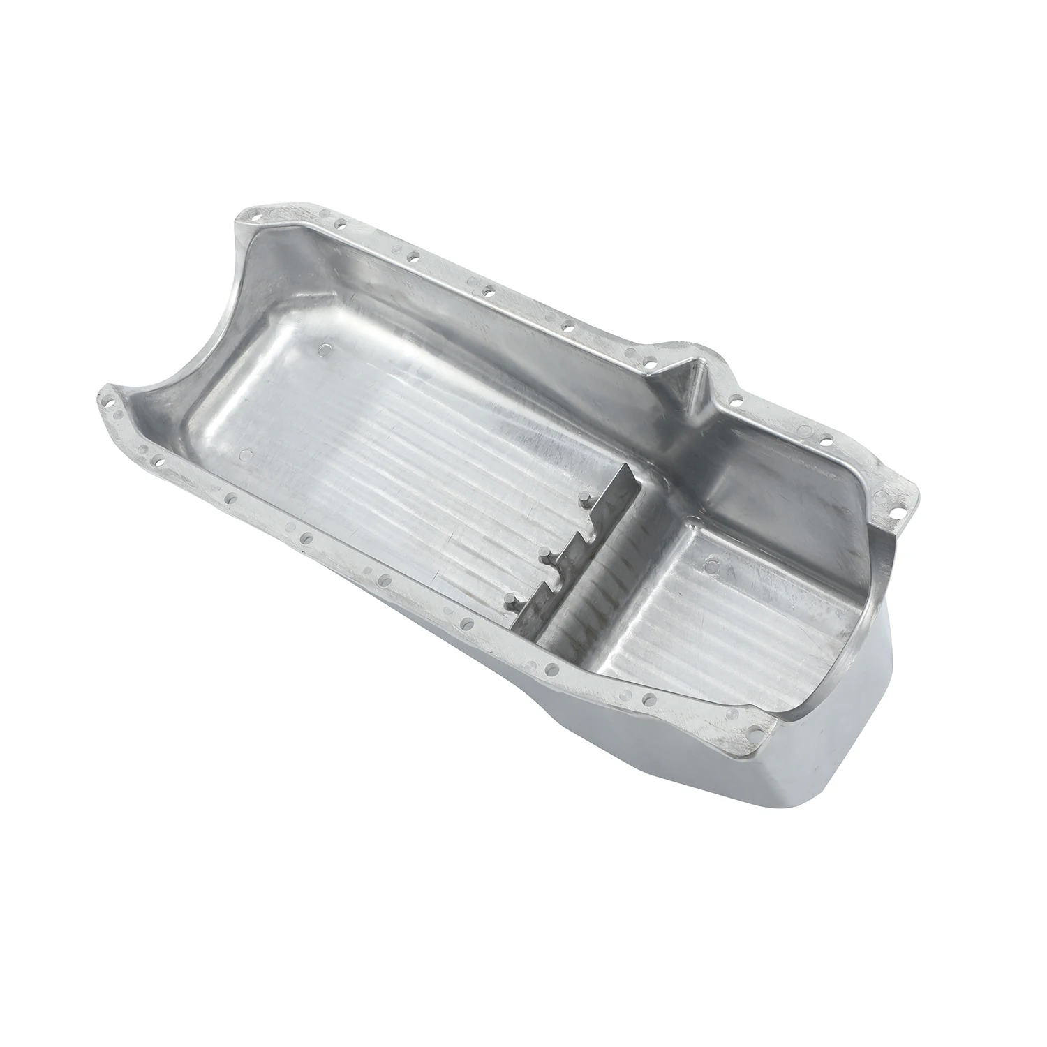 55-79 SBC Chevy 283 305 327 350 Engine Oil Pan Small Block Chevy Finned Polished Aluminum Oil Pan