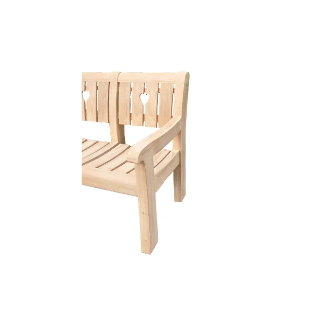  Качественная скамейка Earl Love из массива тикового дерева для садовой уличной мебели