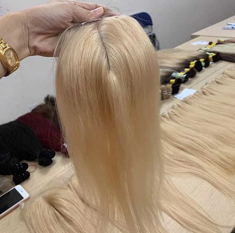 Cuticle aligned original unprocessed lace closure fronta wig virgin Vietnamese human hair weave bundles vendors raw human hair