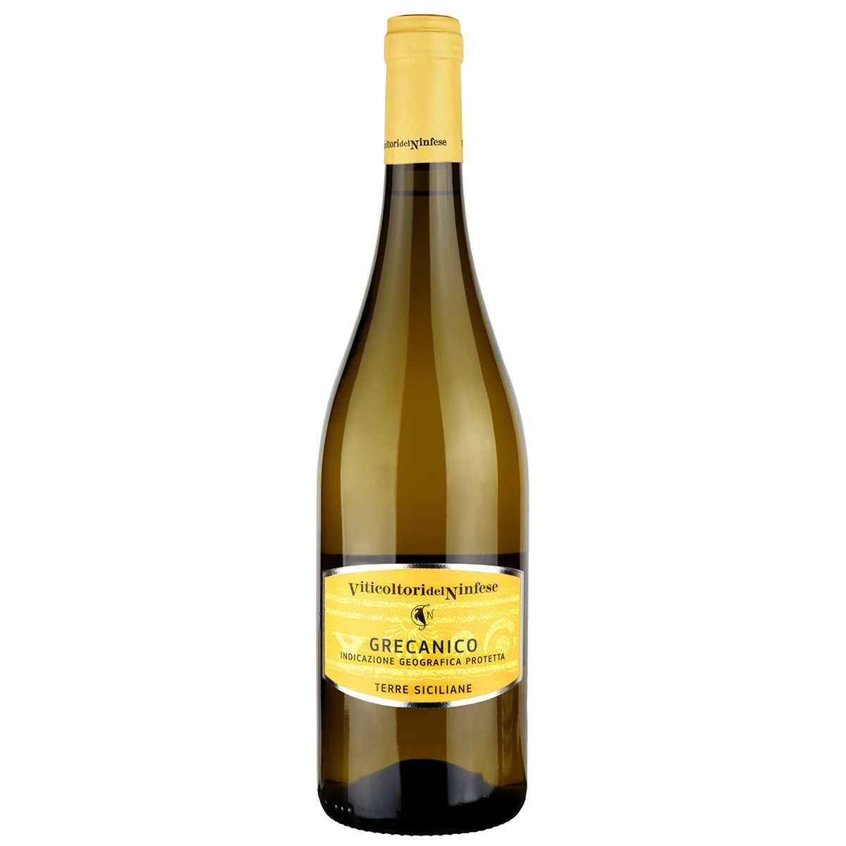 Высококачественное итальянское Сицилийское белое вино сборщик вручную из сицилийского винограда готов к