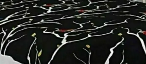 Pure Cotton Black Color Double Bed Sheet with 2 Pillow Covers low price beautiful floral printed