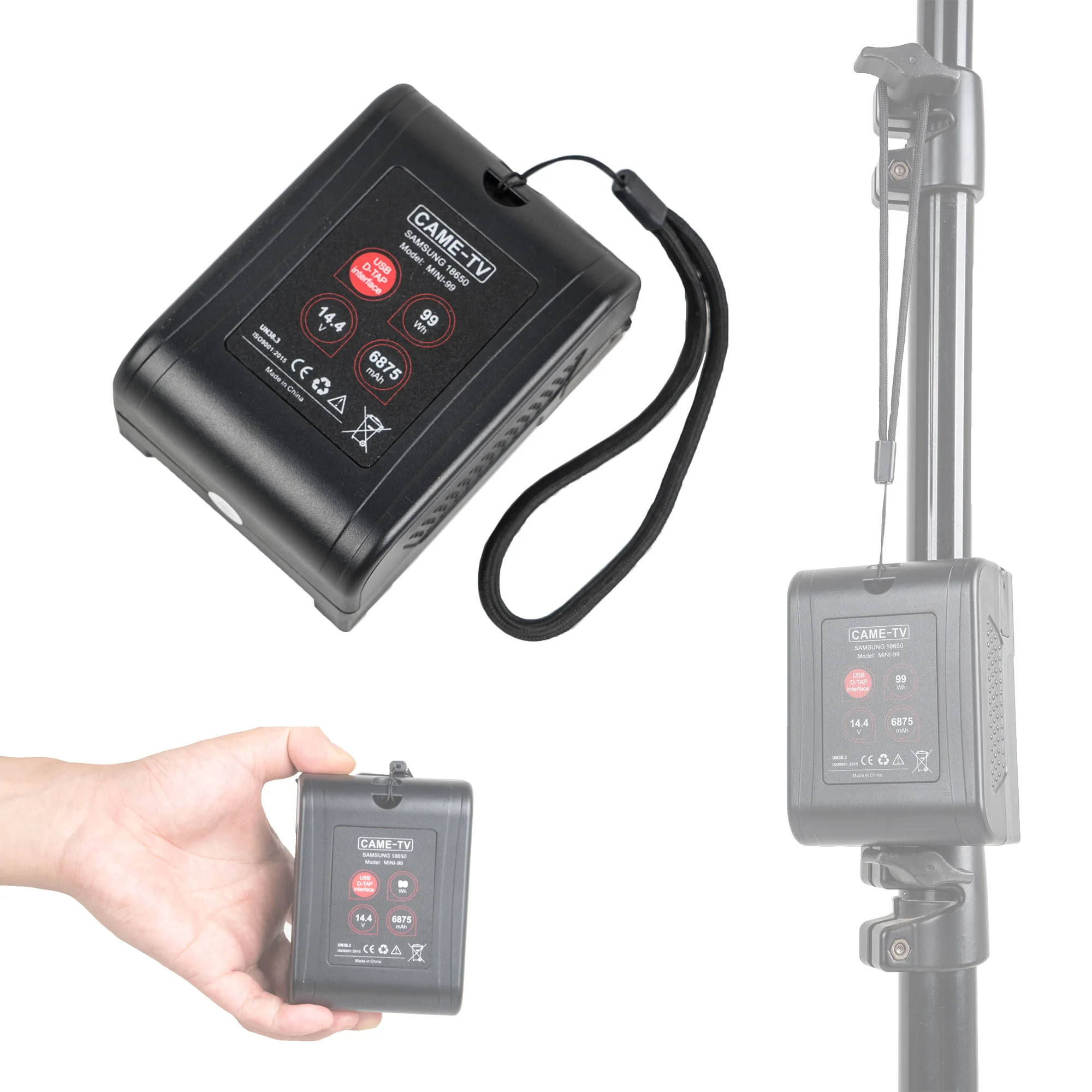  MINI-99 CAME-TV Mini 99 99WH легкая батарея Sam sung с 2 D-TAP и 1 USB 5V