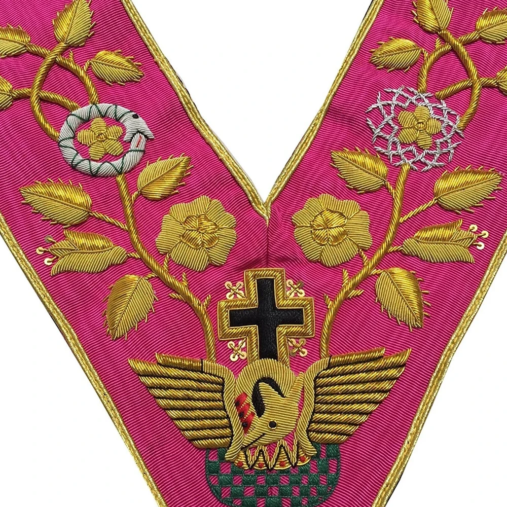 Custom made Rose Croix 18th Degree Collar
