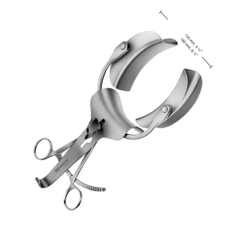 Ретрактор COLLIN, боковое лезвие, 38x60 мм, центральное лезвие, 38X55 мм