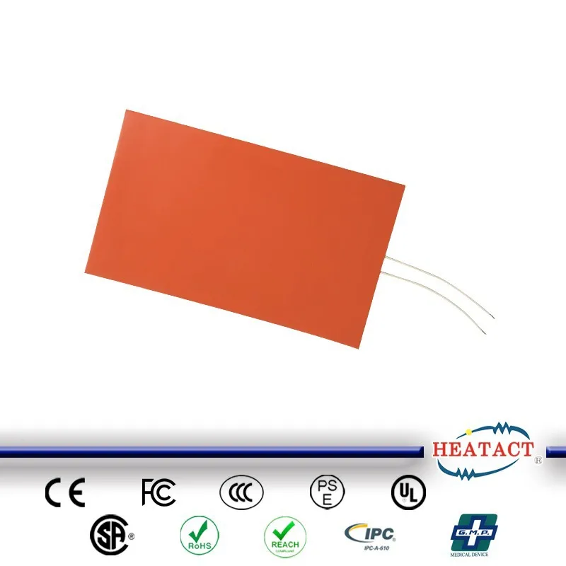 Тайваньский Премиум индивидуальная электрическая пленка 12 В силиконовый резиновый нагреватель OEM ODM в наличии