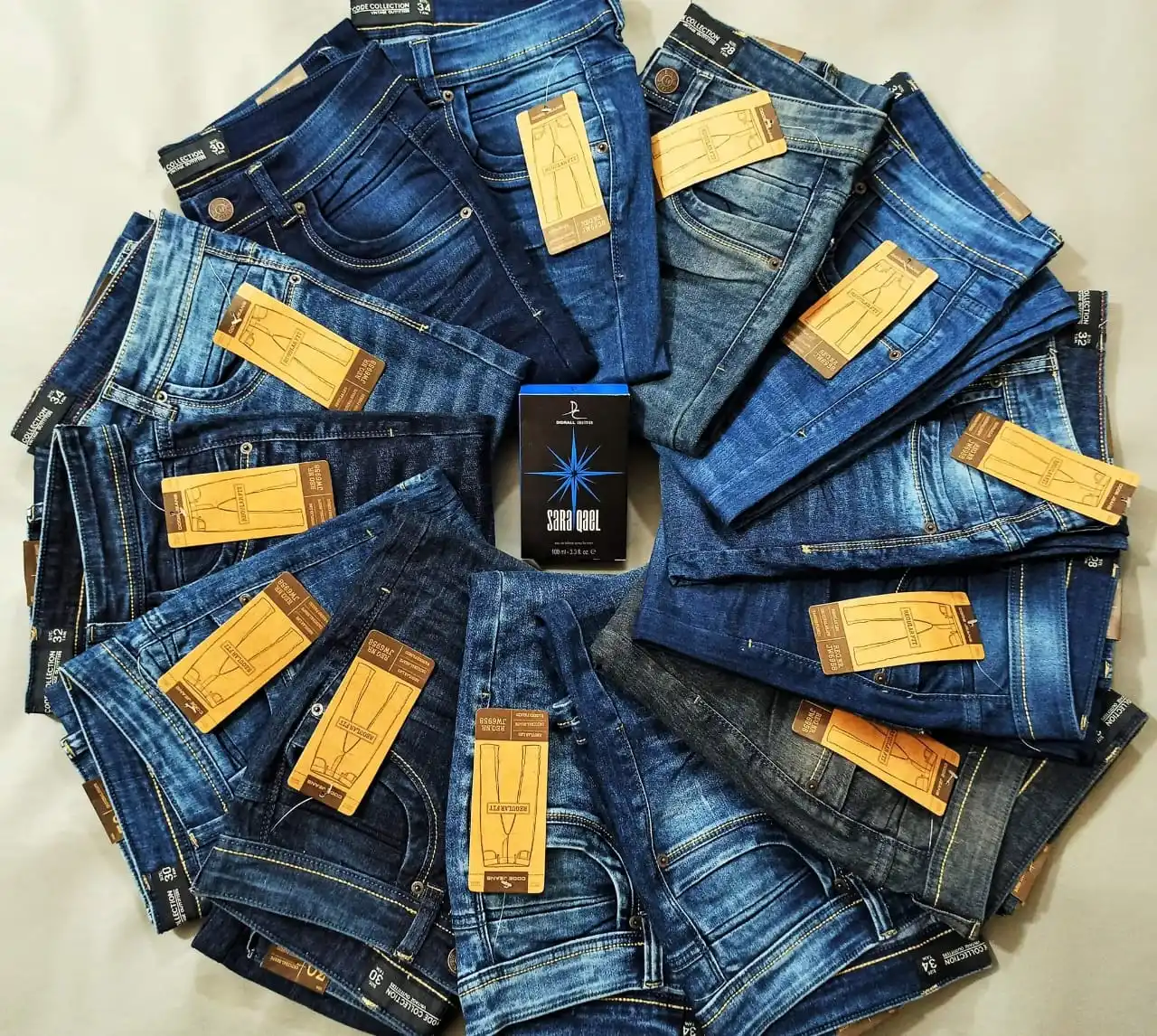 Лидер продаж, классические мужские и женские джинсовые брюки Overruns по низкой цене