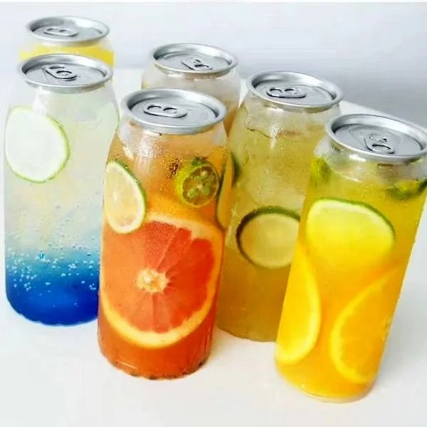 Disposable easy open plastic can