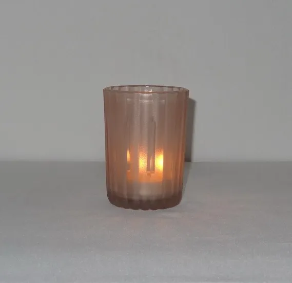 Стеклянный votive набор подсвечников Mercury стеклянный подсвечник Tealight Ice потрескавшийся домашний декор