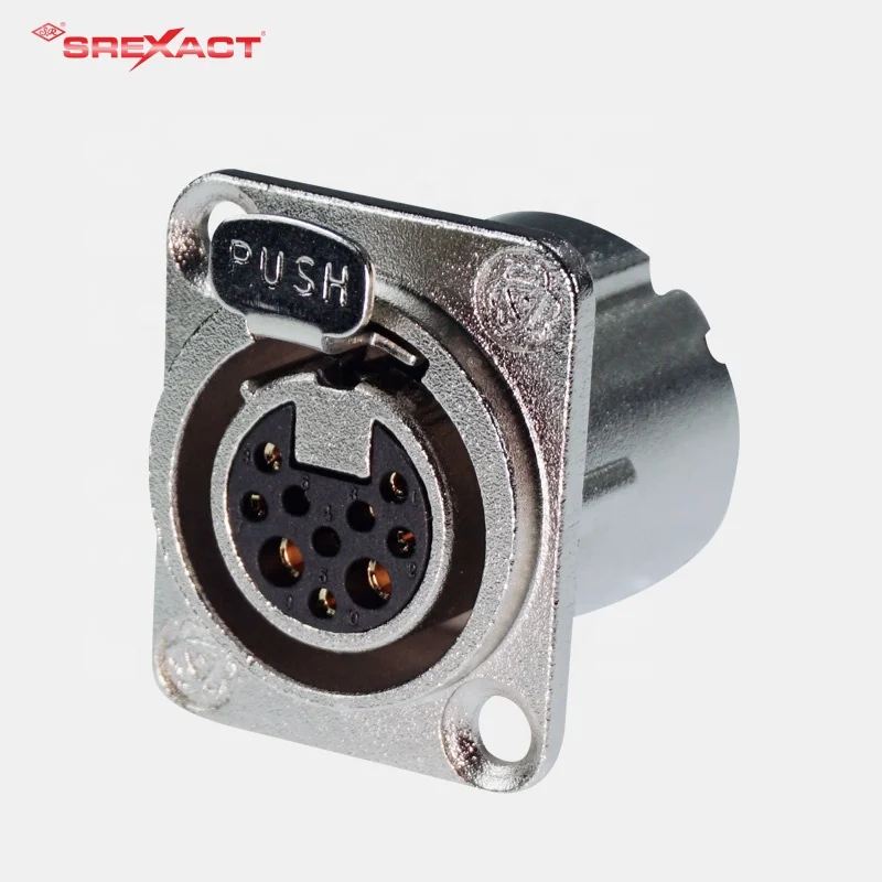 Cat5e network power female panel mount 10 pin rj45 connector