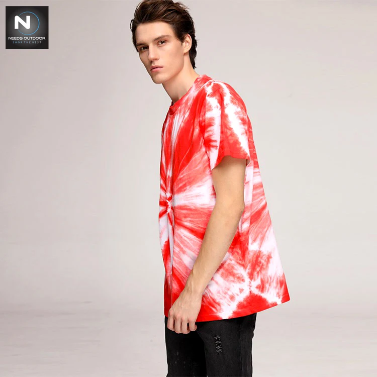 Best quality design Custom Crew Neck Tie Dye 100%Cotton T shirts