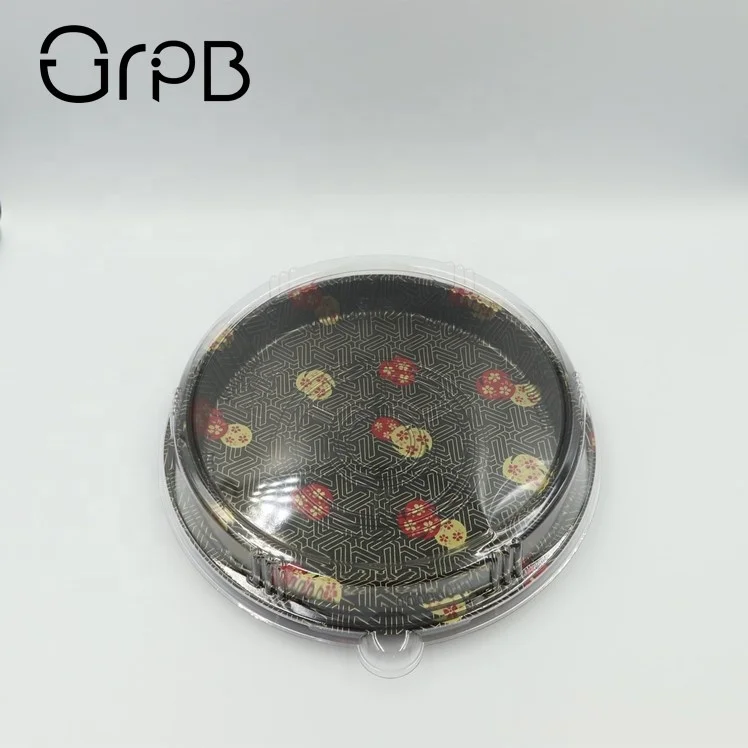disposable food prep plastic packaging sushi plate