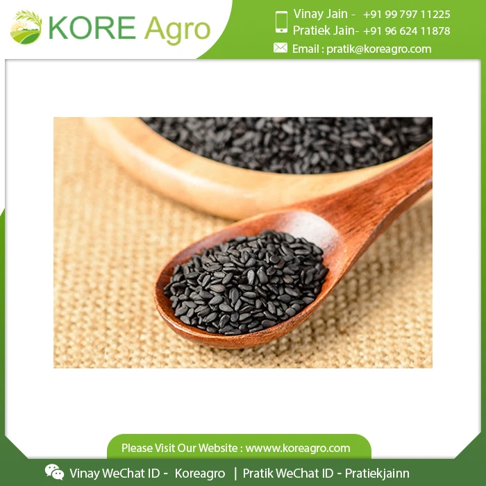 Premium Roasted Black Sesame Seed Natural Good Taste Black Sesame Price Roasted Wholesale Sesame Seeds