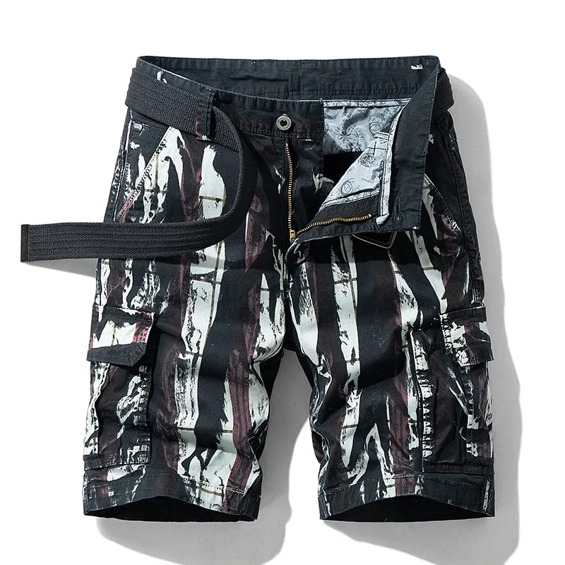 Summer Men Shorts Fashion Casual Military Uniforms Tactical Pants Cotton Jogging Sports Overalls Shorts Men Send Belt Cargo pant