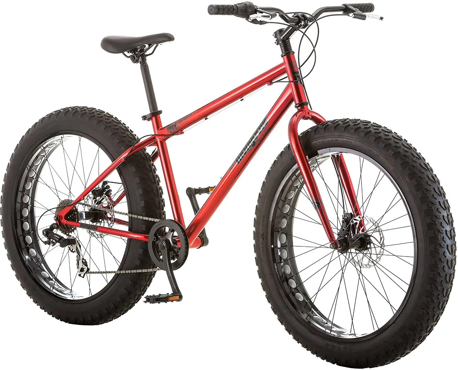 
Mongoose Dolomite Fat Tire Mens Mountain Bike,17-Inch/Medium High-Tensile Steel Frame 