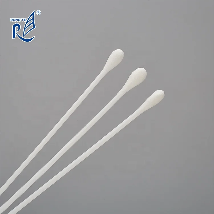 Sterile plastic stick cotton tip applicator swab