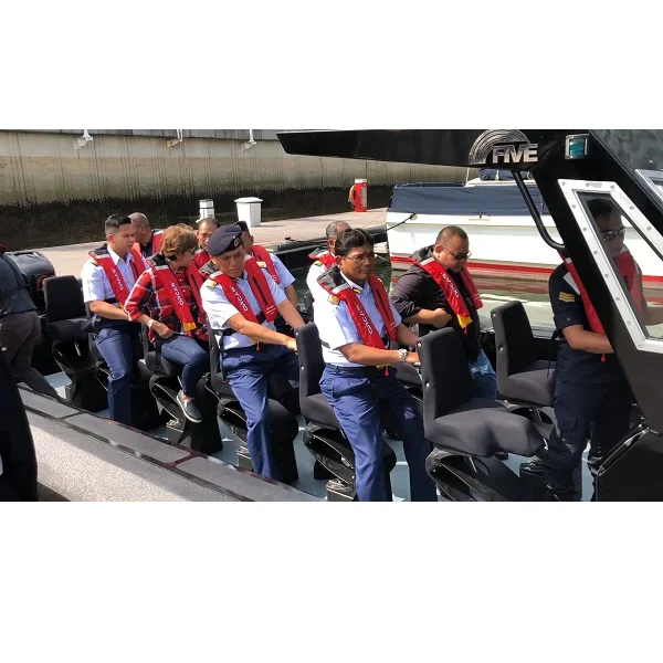 
High Performance 40ft V-Hull Fast Military Boat Patrol Craft Aluminium Rescue Life Boats With Boat Motor 4 Stroke Outboard 