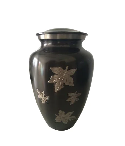 Metal Cremation Urn & Keepsake for Adult Ashes Floral Themed New Design American Style Funeral Supplies