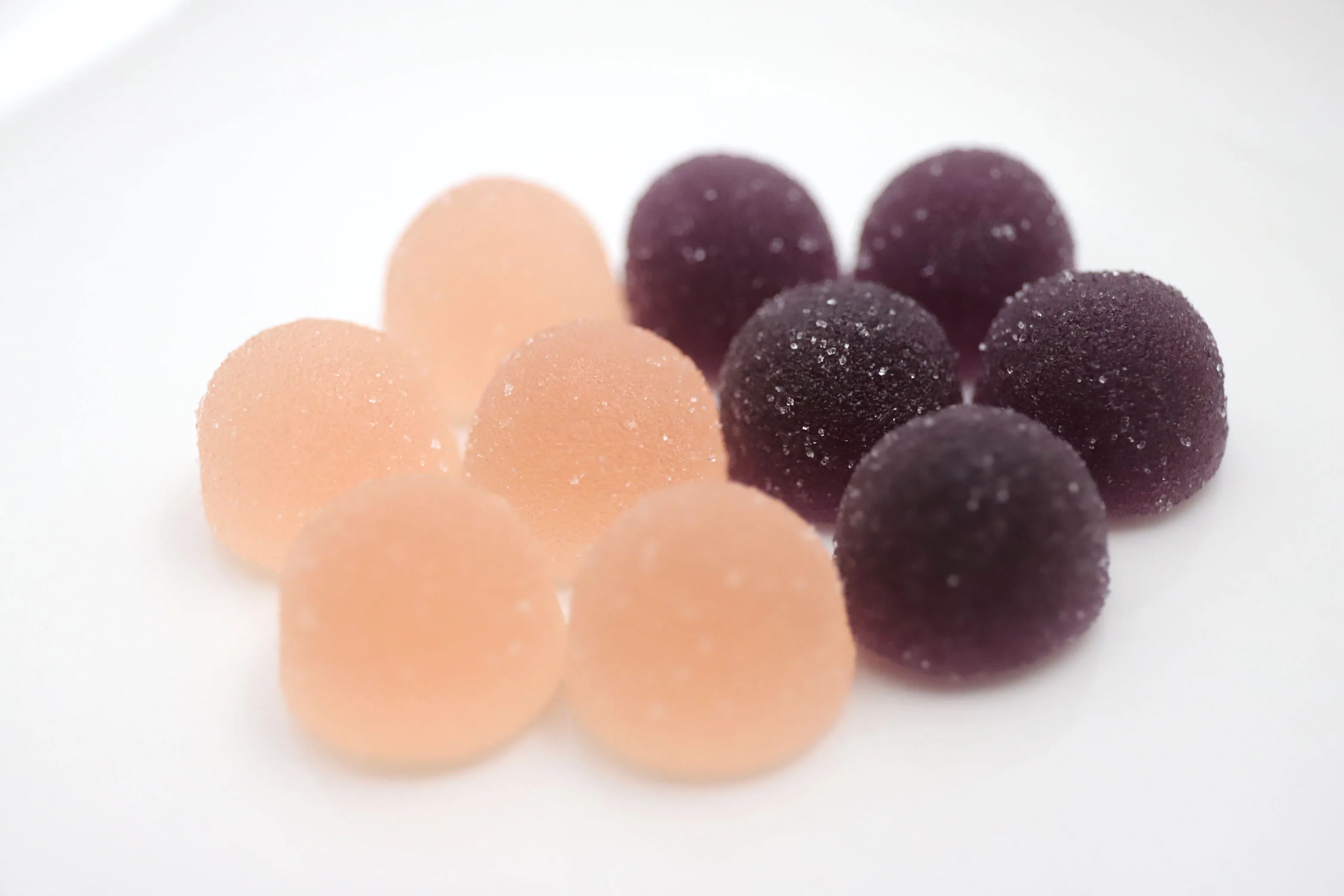 Sour grape, peach, tangerine, and melon Fruit Jelly from Japan