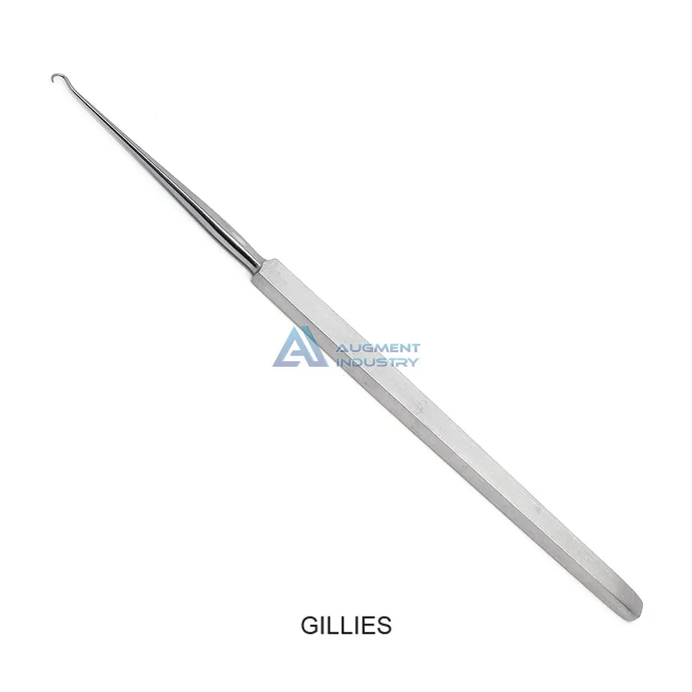 
GILLIES Hook Retractor Sharp 18CM Stainless Steel Surgical Fine Wound Retractors Dura Hook Retractor 