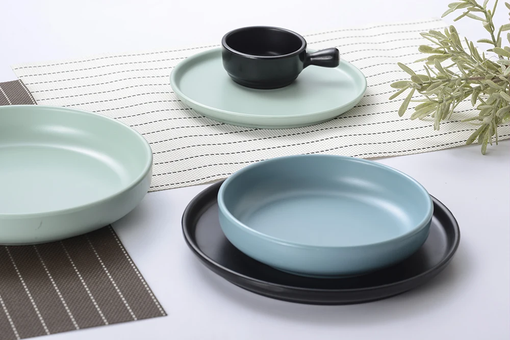  Меламиновые Матовые Круглые десертные блюда для свадебной вечеринки набор из 6 тарелок посуда ресторана